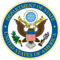 A seal of the US Department of State