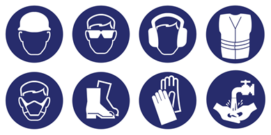 A set f safety icons